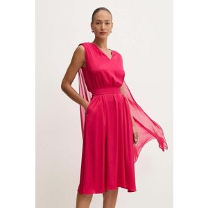 Karl Lagerfeld rochie culoarea roz, mini, evazată, 245W1300 imagine