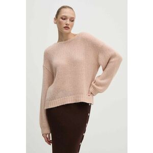 Boss Orange pulover din amestec de lana femei, culoarea roz, 50519172 imagine