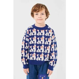 Bobo Choses pulover de bumbac pentru copii Fairy Dog culoarea albastru marin, 224AC114 imagine