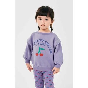 Bobo Choses bluza copii culoarea violet, cu imprimeu, 224AC055 imagine