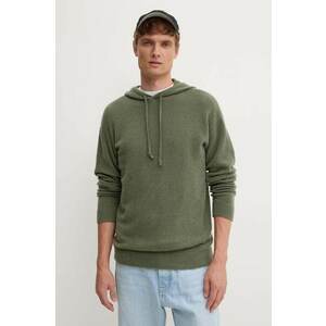 American Vintage pulover de lana culoarea verde, light, MRAX18BH24 imagine