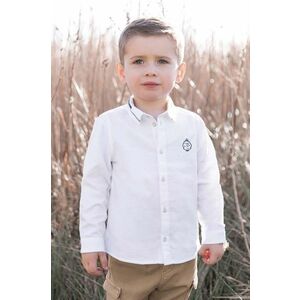 Tartine et Chocolat cămașă din bumbac pentru bebeluși culoarea alb, TZ12091 imagine