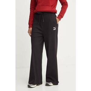 Puma pantaloni de trening culoarea negru, neted, 626631 imagine