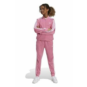 adidas Originals pantaloni de trening pentru copii SST TRACK PANTS culoarea roz, cu imprimeu, IY7462 imagine