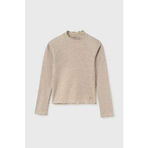 Mayoral longsleeve copii culoarea bej, cu turtleneck, 7002 imagine