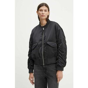 Levi's geaca bomber femei, culoarea negru, de tranzitie, A7262 imagine