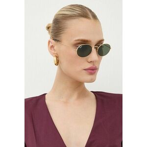 Ray-Ban ochelari de soare OVAL culoarea auriu, 0RB3547N imagine