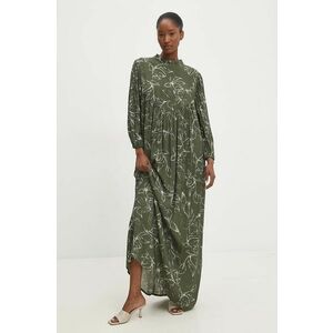 Answear Lab rochie culoarea verde, maxi, evazată imagine