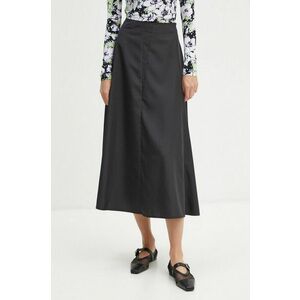 Moschino Jeans fusta culoarea negru, midi, evazati, J0107 8729 imagine