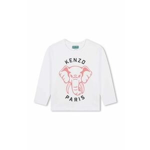 Kenzo Kids longsleeve din bumbac pentru copii culoarea alb, K60706 imagine