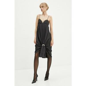 Moschino Jeans rochie culoarea negru, mini, dreaptă, J0424 8729 imagine