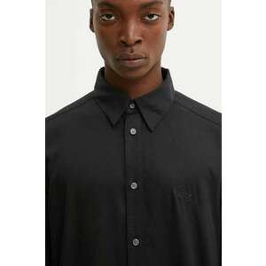 Diesel camasa S-SIMPLY-C barbati, culoarea negru, cu guler clasic, regular, A14415.0HPAG imagine