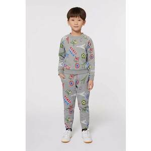 Kenzo Kids hanorac lounge din bumbac culoarea gri, modelator, K60774 imagine