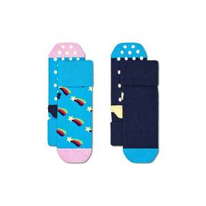 Happy Socks sosete copii Kids Antislip 2-Pack Shooting Star Socks 2-pack P001481 imagine