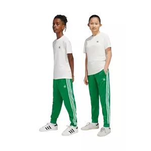 adidas Originals pantaloni de trening pentru copii SST TRACK PANTS culoarea verde, modelator, IY7461 imagine