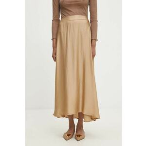 Answear Lab fustă culoarea auriu, maxi, evazati imagine