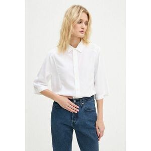 G-Star cămașă femei, culoarea alb, cu guler clasic, regular, D25240-4304 imagine