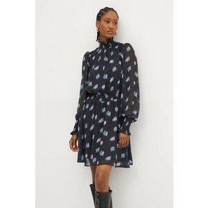 Silvian Heach rochie WYLUDDA culoarea negru, mini, evazată, GPA24127VE imagine