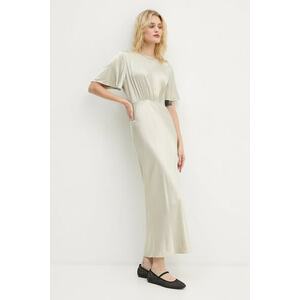 Samsoe Samsoe rochie SALUCINDA culoarea bej, maxi, dreaptă, F24300091 imagine