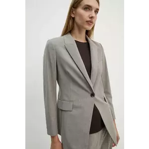 Theory geaca de lana culoarea negru, un singur rand de nasturi, neted imagine