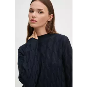 United Colors of Benetton pulover din amestec de lana femei, culoarea albastru marin, 1335D2467 imagine