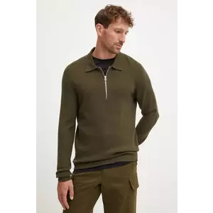 Samsoe Samsoe pulover bărbați, culoarea verde imagine