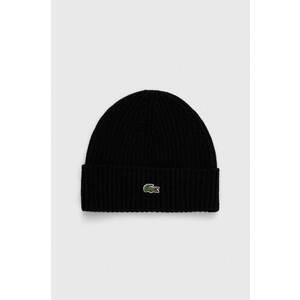 Lacoste căciulă de lână culoarea negru, de lână imagine
