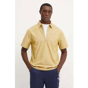 Puma polo de bumbac MMQ culoarea bej, neted, 626642 imagine