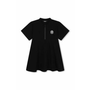 Dkny rochie fete culoarea negru, mini, evazată, D60252 imagine