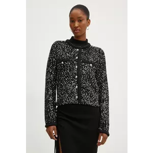 MICHAEL Michael Kors cardigan femei, culoarea negru, călduros, MF460Z6F5L imagine