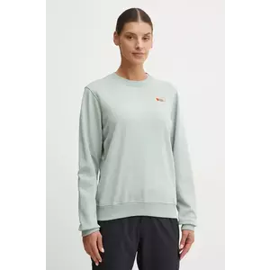 Fjallraven bluză trening Vardag culoarea turcoaz, neted, F87075.674 imagine