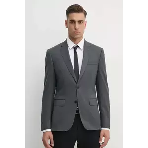 BOSS geaca de lana culoarea gri, 50469171 imagine