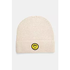 Barrow caciula de lana culoarea bej, de lana, din tesatura neteda, F4BWUAHT025 imagine