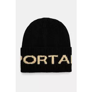 Sportalm caciula de lana culoarea negru, de lana, din tesatura neteda, 1819809716 imagine