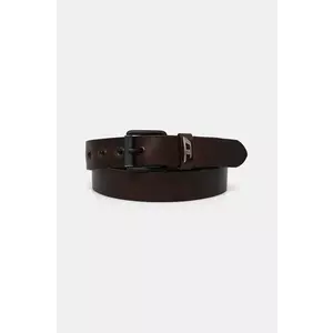 Diesel curea de piele B-DAVE II barbati, culoarea negru, X09396.P1506 imagine