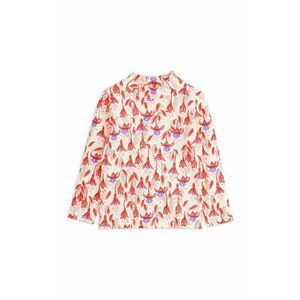 Mini Rodini longsleeve bebelusi Fuchsia culoarea rosu, cu turtleneck, 2472012442 imagine