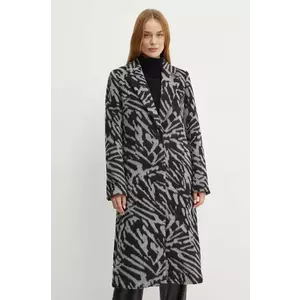 Karl Lagerfeld palton de lana culoarea gri, de tranzitie, 246W1503 imagine