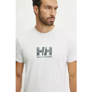 Helly Hansen tricou din bumbac CORE GRAPHIC barbati, culoarea negru, modelator, 53936 imagine