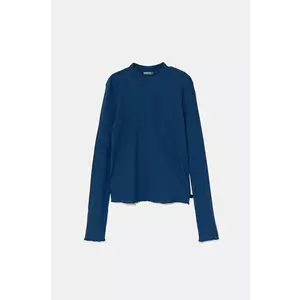 United Colors of Benetton longsleeve copii culoarea albastru marin, cu turtleneck, 3F1AC203O imagine