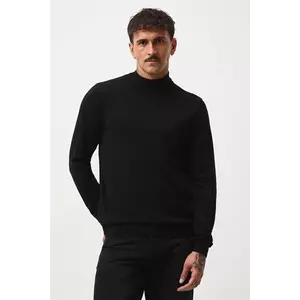 Medicine pulover barbati, culoarea negru, light, cu turtleneck imagine