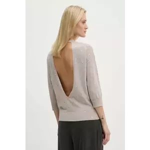 ZADIG&VOLTAIRE pulover de lana femei, culoarea bej, light, KWSW01660 imagine