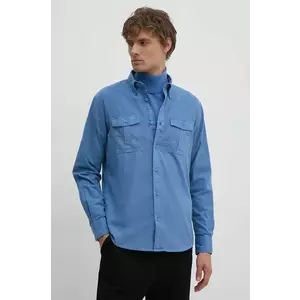 United Colors of Benetton camasa din bumbac barbati, cu guler button-down, regular, 5KGPUQ04S imagine