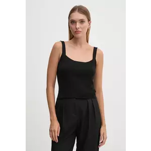 United Colors of Benetton bluza femei, culoarea negru, neted, 1090DH019 imagine