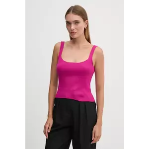 United Colors of Benetton bluza femei, culoarea roz, neted, 1090DH019 imagine