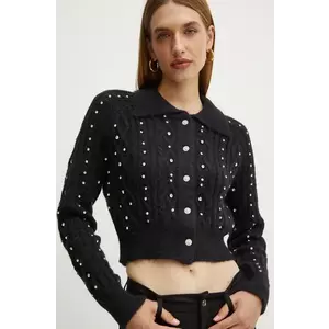 Silvian Heach pulover LITOZ femei, culoarea negru, călduros, CVA24038CD imagine