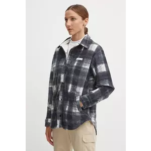 Columbia camasa Benton Springs femei, culoarea gri, relaxed, 2085661 imagine