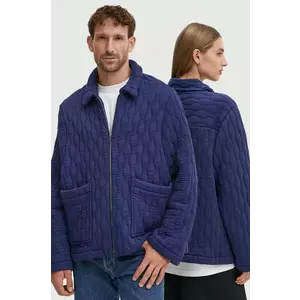 A.P.C. geaca veste fish culoarea albastru marin, de tranzitie, PSAKB.M02982 imagine