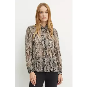 Morgan camasa CIPYTH femei, culoarea negru, cu guler clasic, regular, CIPYTH imagine