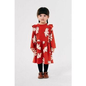 Bobo Choses rochie fete Freedom Bird culoarea rosu, mini, evazată, 224AC108 imagine