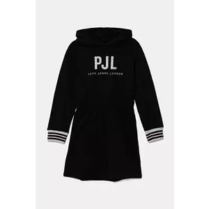 Pepe Jeans rochie din bumbac pentru copii THAIS culoarea negru, mini, evazată, PG951675 imagine